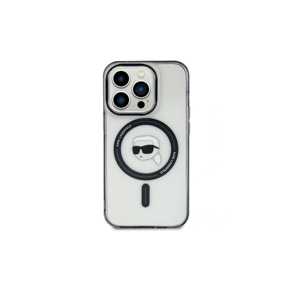 Hurtownia GSM - Etui Karl Lagerfeld KLHMP15MHKHNOTK Apple iPhone 15 Plus / 14 Plus hardcase IML Karlova hlava MagSafe transparentní - KLD1704 - {ean13} - Hurt