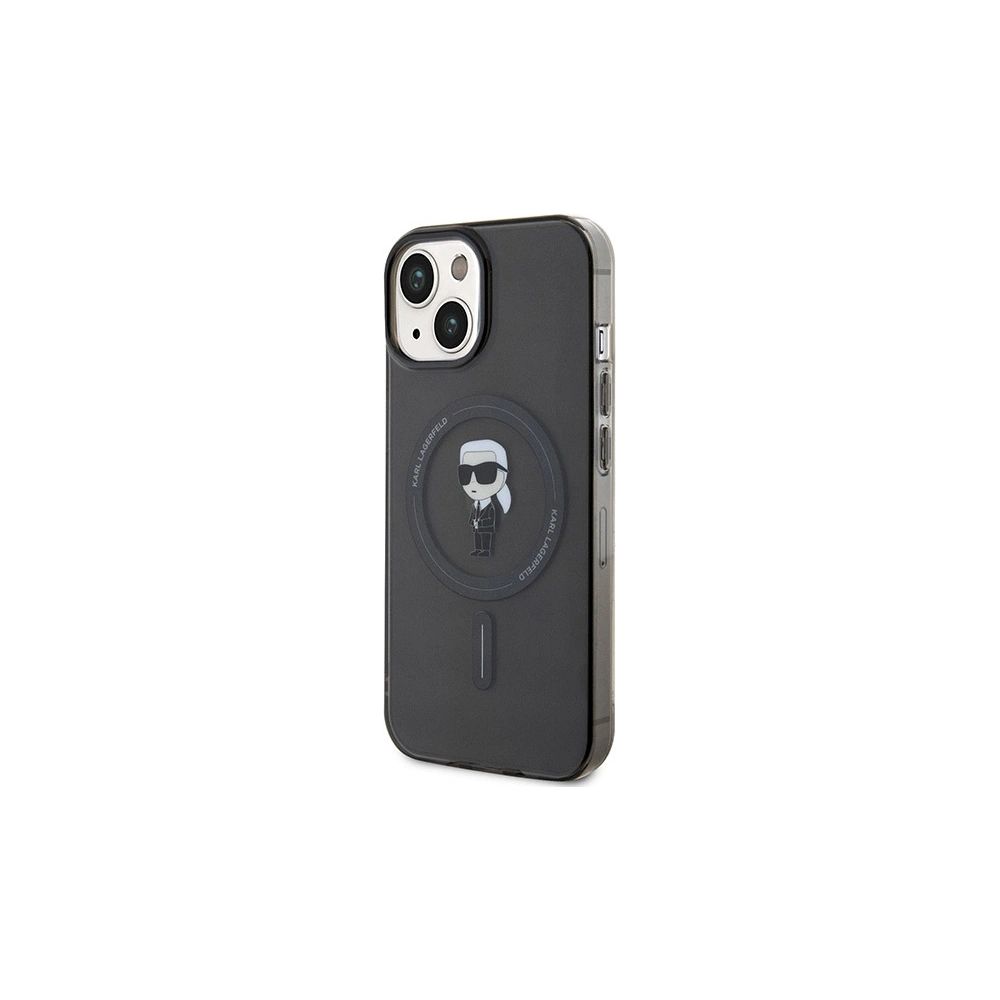Hurtownia GSM - Etui Karl Lagerfeld KLHMP15SHFCKNOK Apple iPhone 15 hardcase IML Ikonik MagSafe negru/black - KLD1706 - {ean13} - Hurt