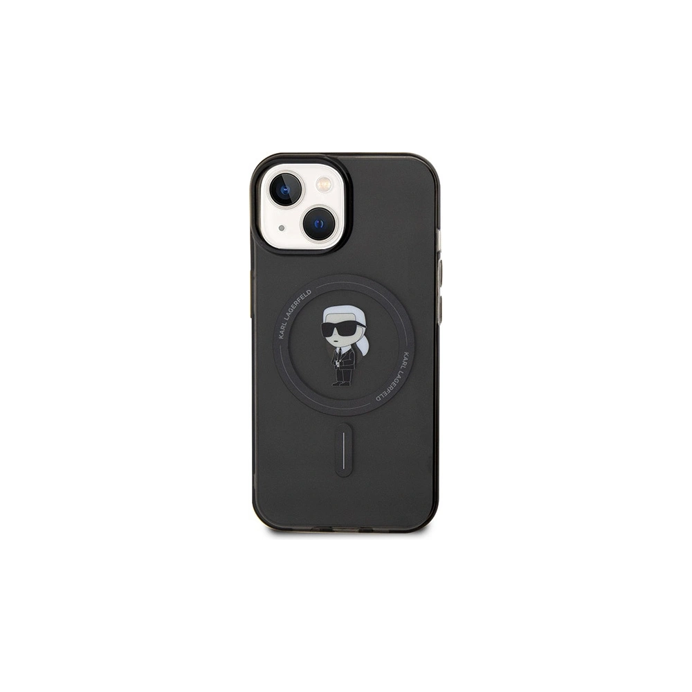 Hurtownia GSM - Etui Karl Lagerfeld KLHMP15SHFCKNOK Apple iPhone 15 hardcase IML Ikonik MagSafe negru/black - KLD1706 - {ean13} - Hurt