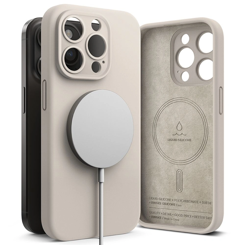 Hurtownia GSM - Etui Ringke Silicon Magnetic MagSafe Apple iPhone 15 Pro Max Stone - RGK1844 - {ean13} - Hurt