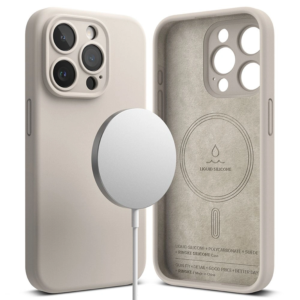 Hurtownia GSM - Etui Ringke Silicon Magnetic MagSafe Apple iPhone 15 Pro Max Stone - RGK1844 - {ean13} - Hurt