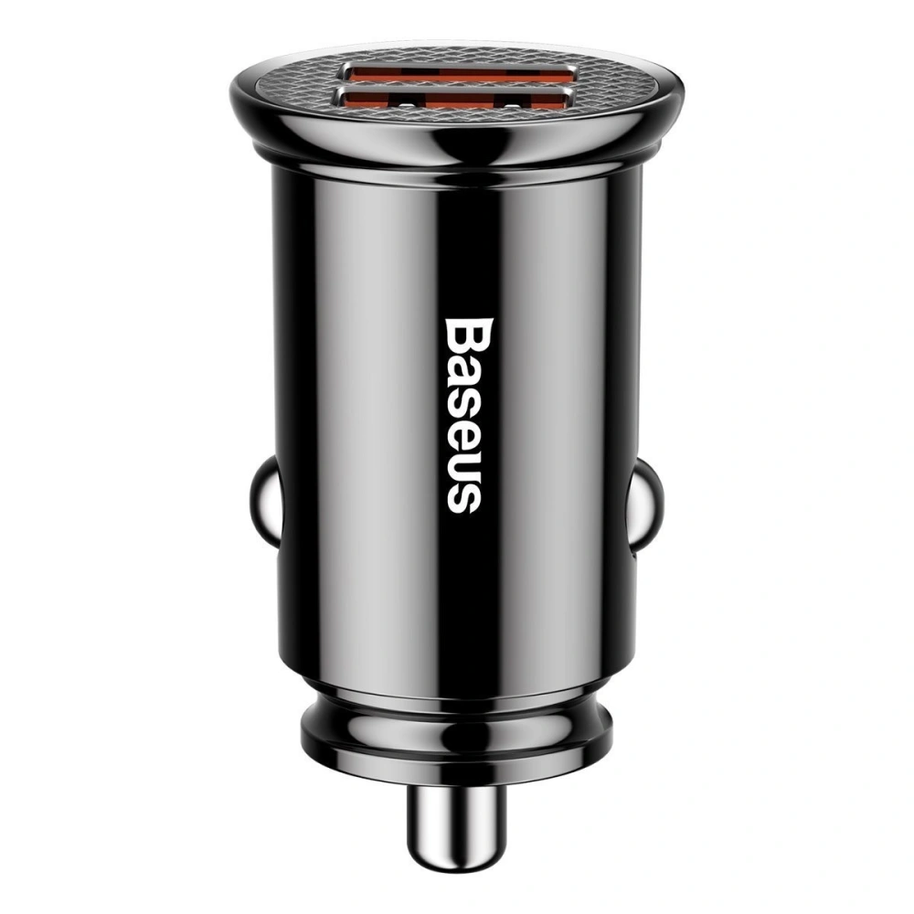 Hurtownia GSM - Auto nabíječka Baseus Circular 2xUSB QC3.0 5A 30W (černá) - BSU346BLK - {ean13} - Hurt