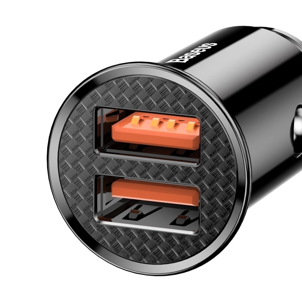 Hurtownia GSM - Auto nabíječka Baseus Circular 2xUSB QC3.0 5A 30W (černá) - BSU346BLK - {ean13} - Hurt
