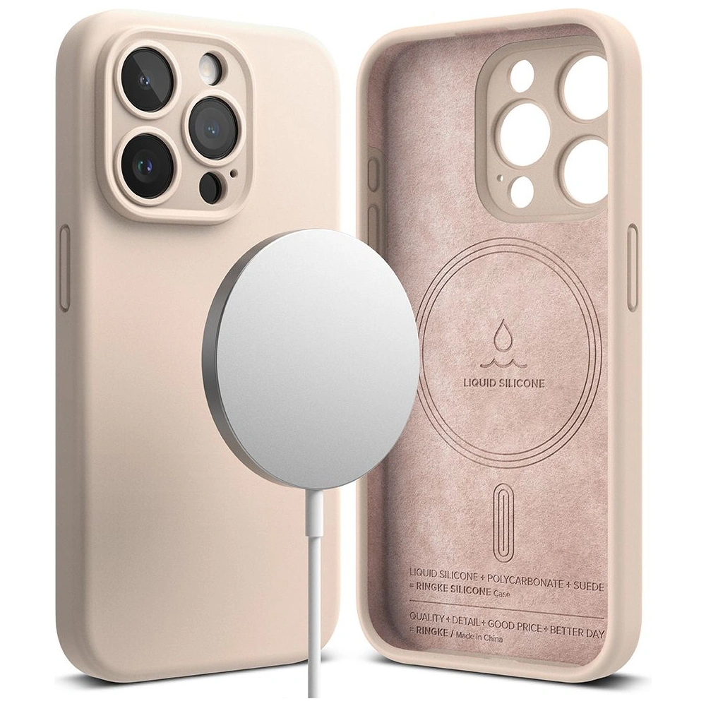 Hurtownia GSM - Case Ringke Silikon Magnetic MagSafe Apple iPhone 15 Pro Rosa Sand - RGK1853 - {ean13} - Hurt