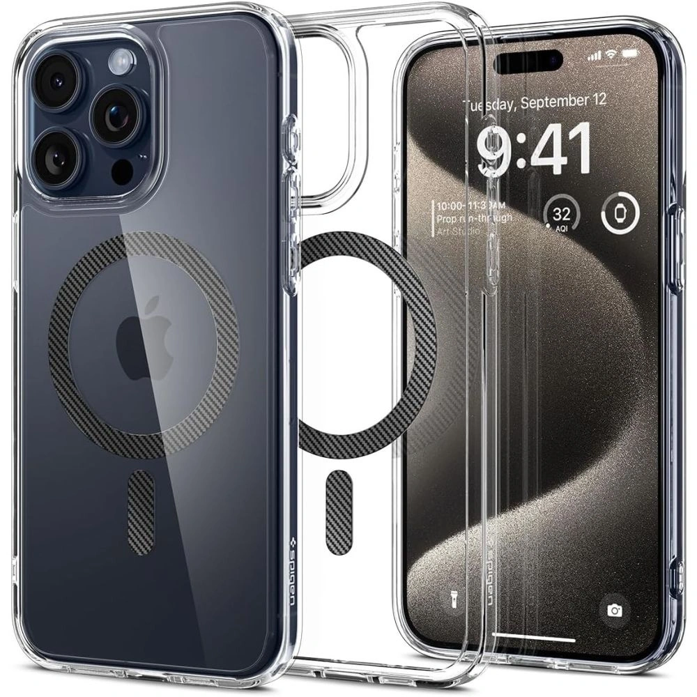 Hurtownia GSM - Case Spigen Ultra Hybrid Mag MagSafe Apple iPhone 15 Pro Max Carbonfaser - SPN2955 - {ean13} - Hurt