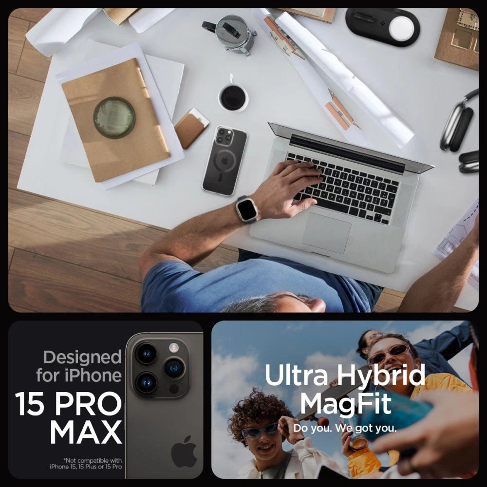 Hurtownia GSM - Case Spigen Ultra Hybrid Mag MagSafe Apple iPhone 15 Pro Max Carbonfaser - SPN2955 - {ean13} - Hurt