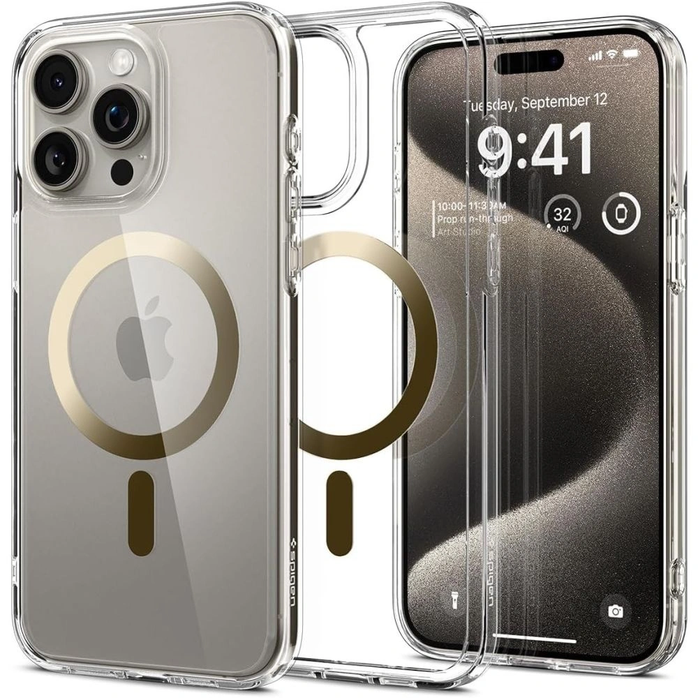 Hurtownia GSM - Etui Spigen Ultra Hybrid Mag MagSafe Apple iPhone 15 Pro Max Arany - SPN2956 - {ean13} - Hurt