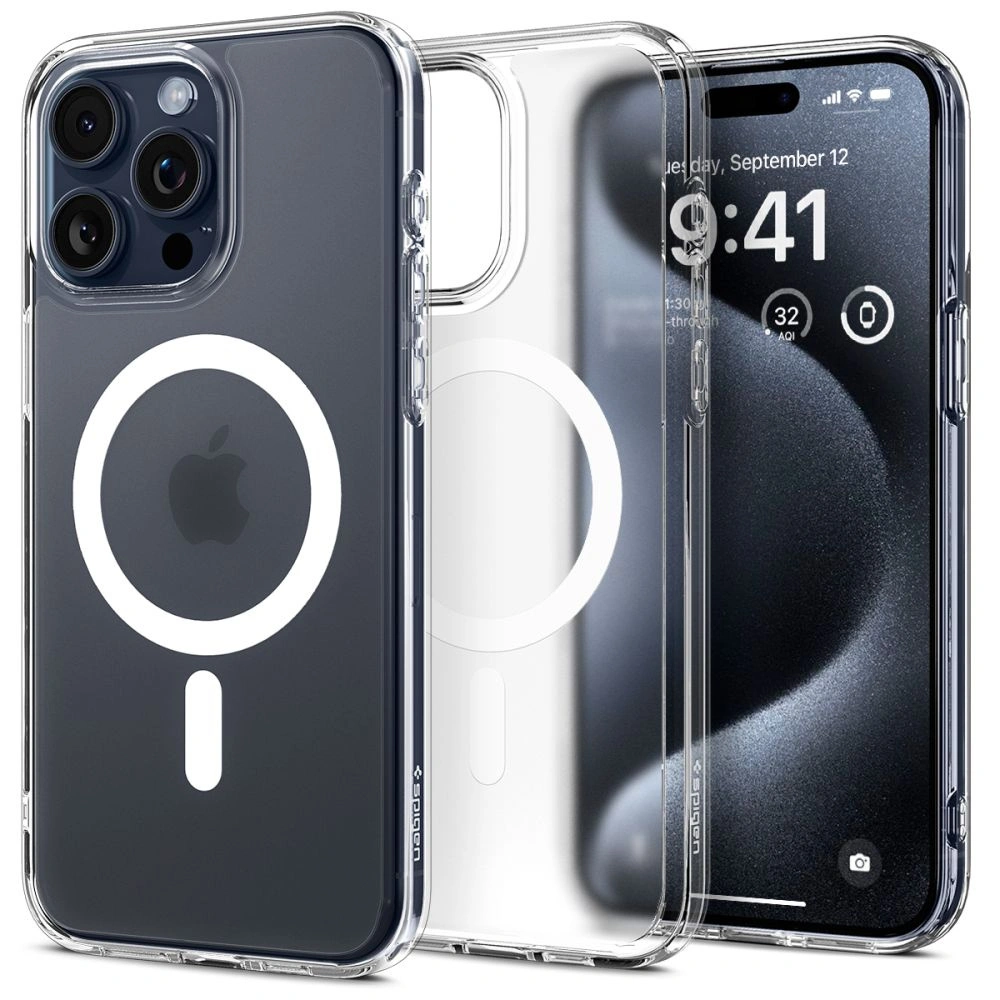Wholesale Spigen Ultra Hybrid Mag MagSafe Apple iPhone 15 Pro Max Frost Clear - SPN2957 - {ean13} - Hurt