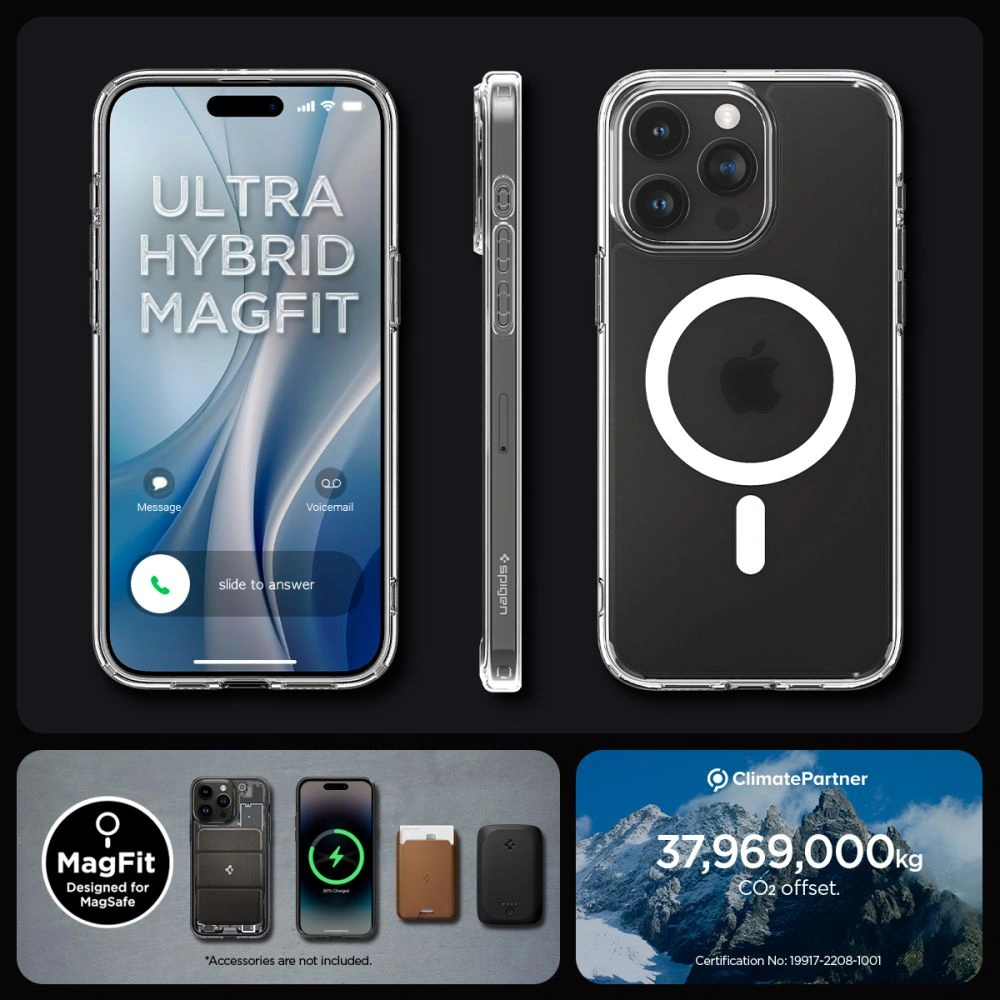 Wholesale Spigen Ultra Hybrid Mag MagSafe Apple iPhone 15 Pro Max Frost Clear - SPN2957 - {ean13} - Hurt