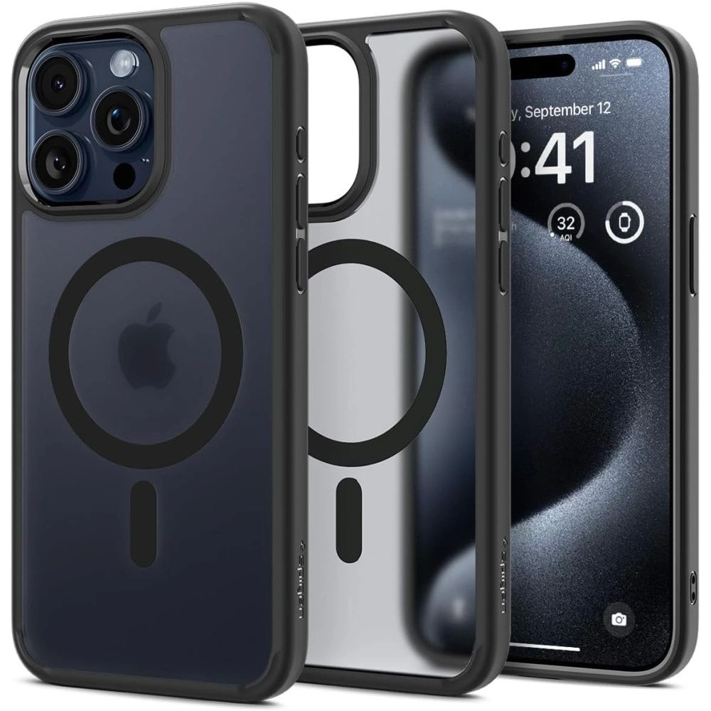 Hurtownia GSM - Etui Spigen Ultra Hybrid Mag MagSafe Apple iPhone 15 Pro Max Frost Fekete - SPN2958 - {ean13} - Hurt