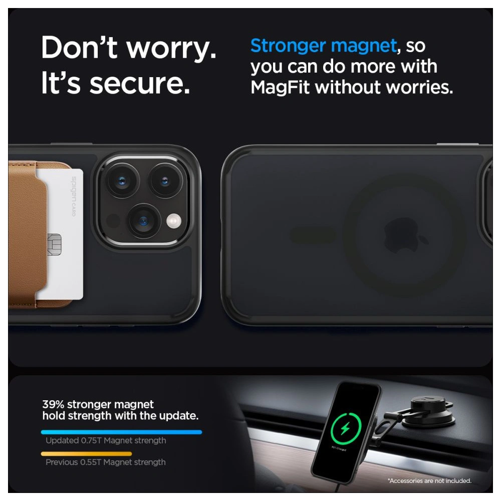 Wholesale Spigen Ultra Hybrid Mag MagSafe Apple iPhone 15 Pro Max Frost Black - SPN2958 - {ean13} - Hurt