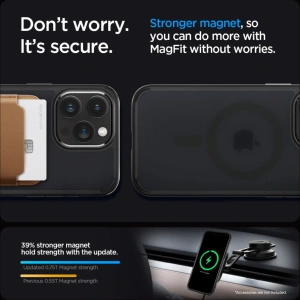 Wholesale Spigen Ultra Hybrid Mag MagSafe Apple iPhone 15 Pro Max Frost Black - SPN2958 - {ean13} - Hurt
