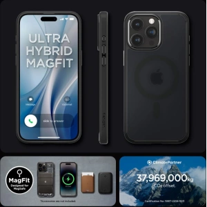 Wholesale Spigen Ultra Hybrid Mag MagSafe Apple iPhone 15 Pro Max Frost Black - SPN2958 - {ean13} - Hurt