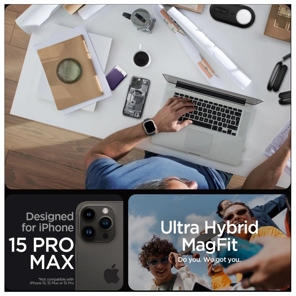 Wholesale Spigen Ultra Hybrid Mag MagSafe Apple iPhone 15 Pro Max Zero One - SPN2959 - {ean13} - Hurt