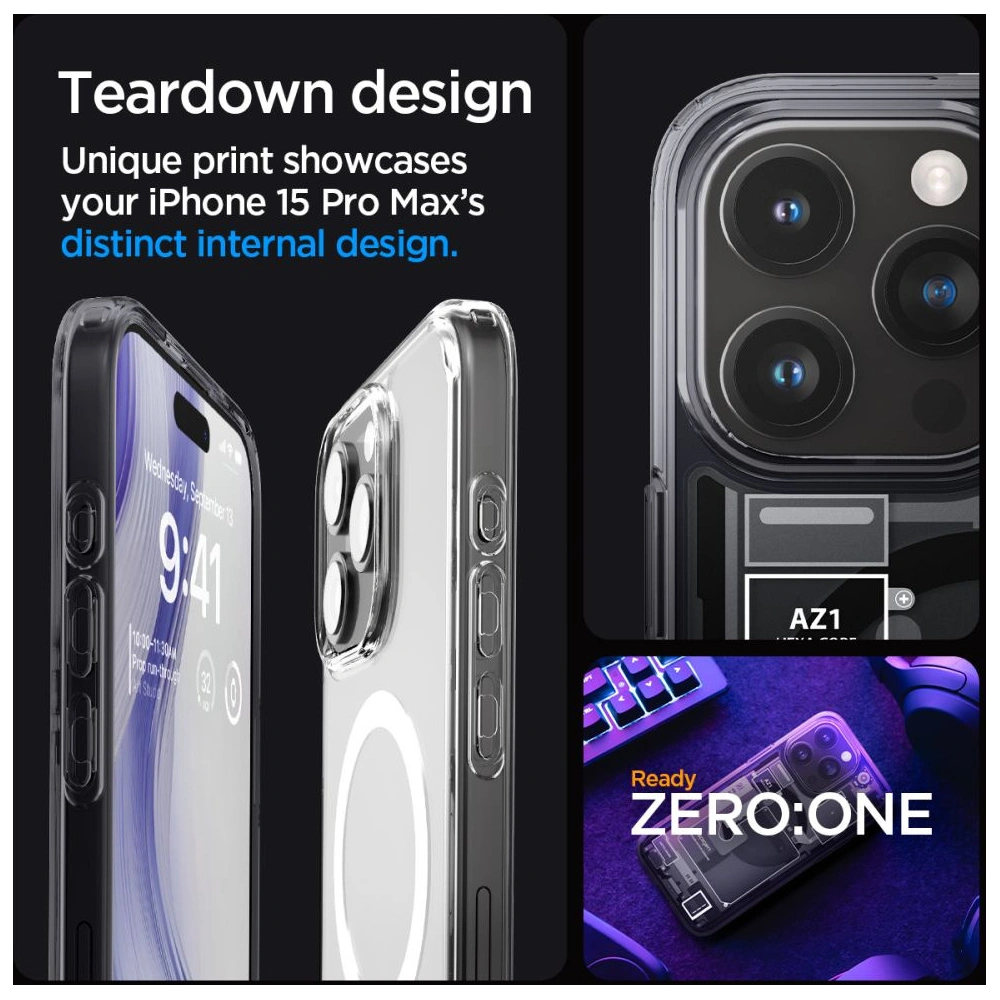 Hurtownia GSM - Etui Spigen Ultra Hybrid Mag MagSafe Apple iPhone 15 Pro Max Zero One - SPN2959 - {ean13} - Hurt