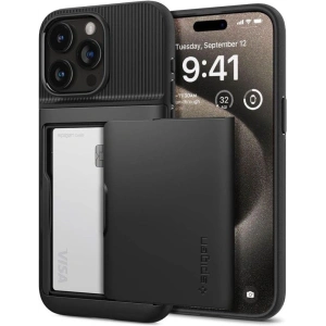 Wholesale Spigen Slim Armor CS Apple iPhone 15 Pro Max Black - SPN2960 - {ean13} - Hurt