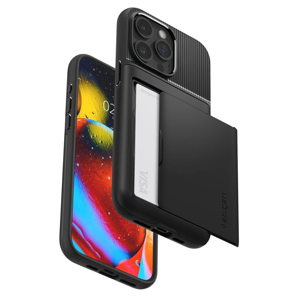 Hurtownia GSM - Case Spigen Slim Armor CS Apple iPhone 15 Pro Max Schwarz - SPN2960 - {ean13} - Hurt