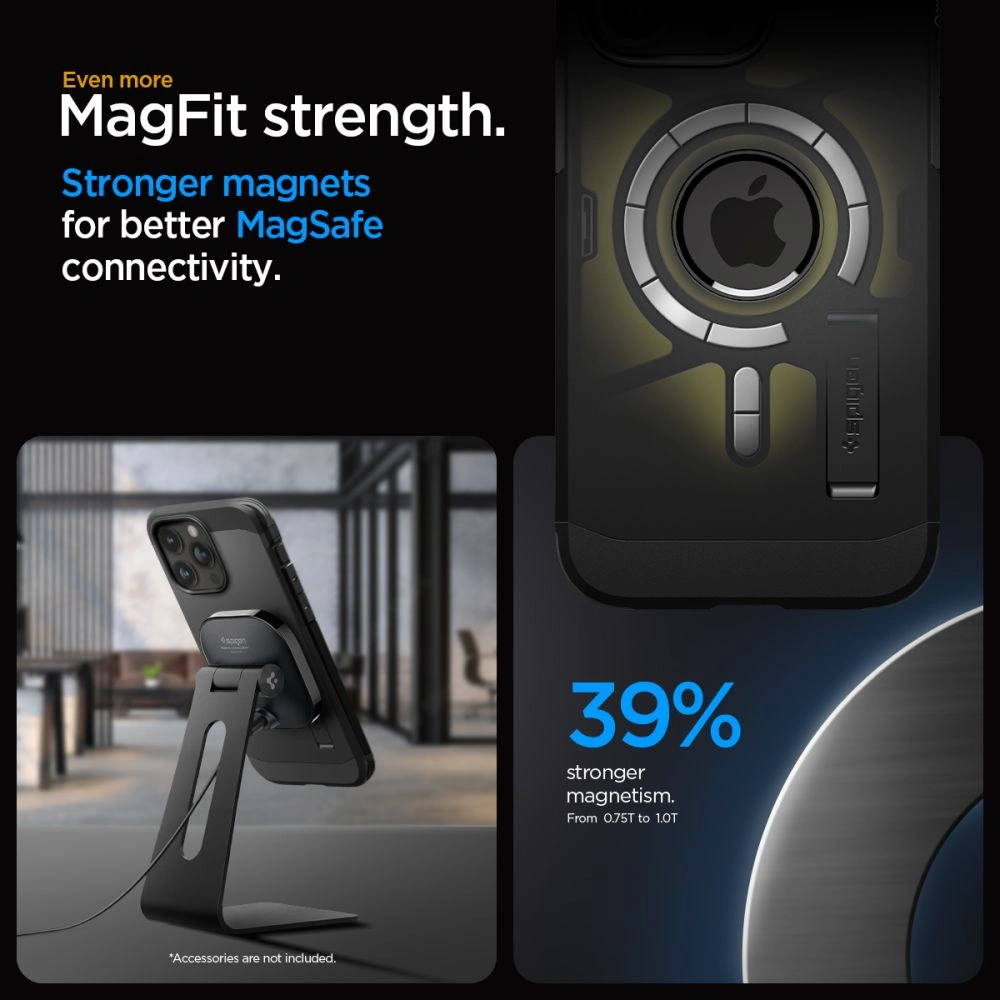Wholesale Spigen Tough Armor Mag MagSafe Apple iPhone 15 Pro Max Black - SPN2961 - {ean13} - Hurt