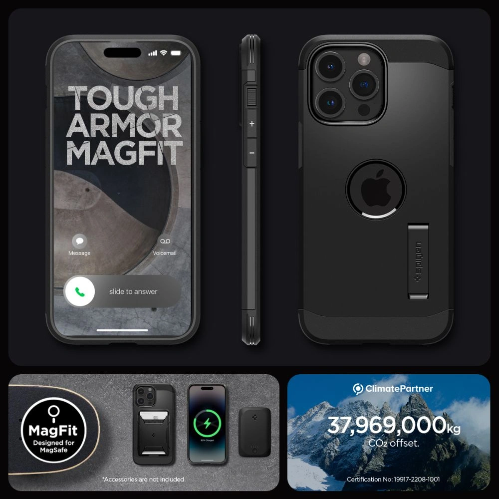 Wholesale Spigen Tough Armor Mag MagSafe Apple iPhone 15 Pro Max Black - SPN2961 - {ean13} - Hurt