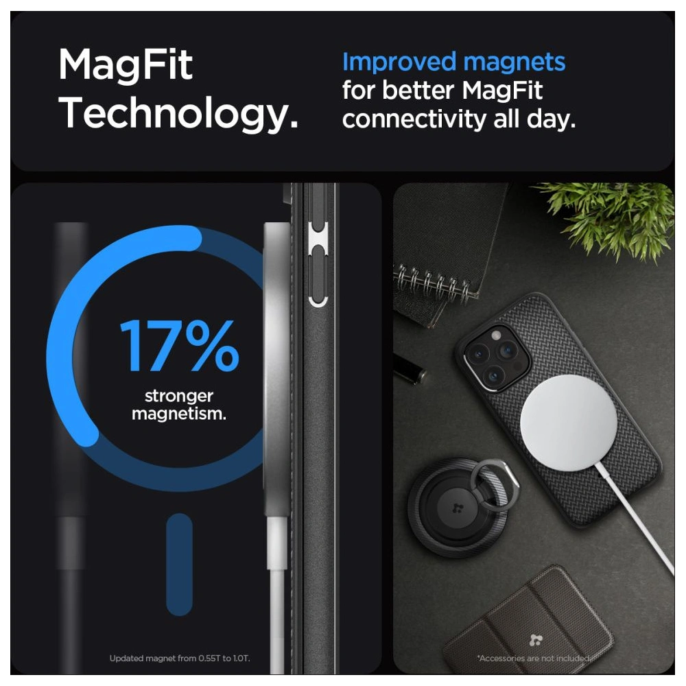Hurtownia GSM - Etui Spigen Mag Armor MagSafe Apple iPhone 15 Pro Max Matt Fekete - SPN2962 - {ean13} - Hurt