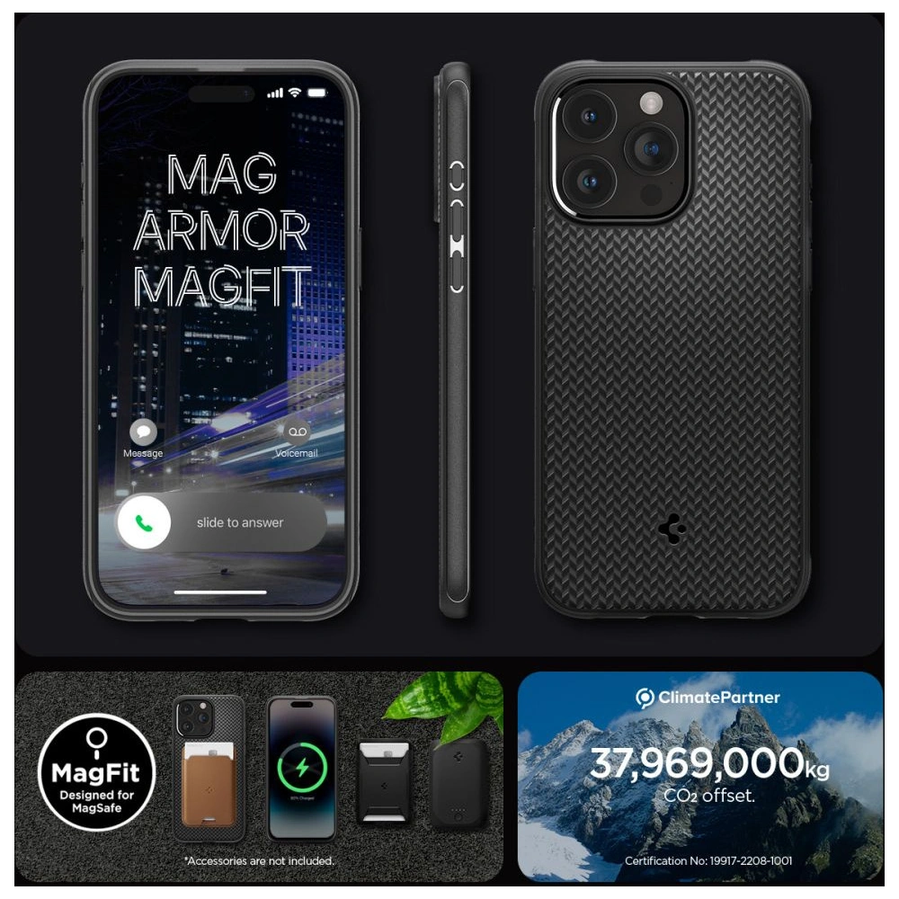 Hurtownia GSM - Etui Spigen Mag Armor MagSafe Apple iPhone 15 Pro Max Matt Fekete - SPN2962 - {ean13} - Hurt