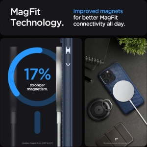 Hurtownia GSM - Etui Spigen Mag Armor MagSafe Apple iPhone 15 Pro Max Albastru Marin - SPN2963 - {ean13} - Hurt