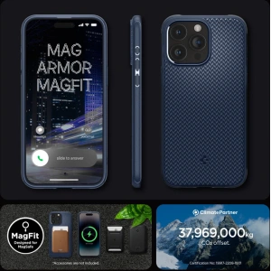 Hurtownia GSM - Etui Spigen Mag Armor MagSafe Apple iPhone 15 Pro Max Albastru Marin - SPN2963 - {ean13} - Hurt