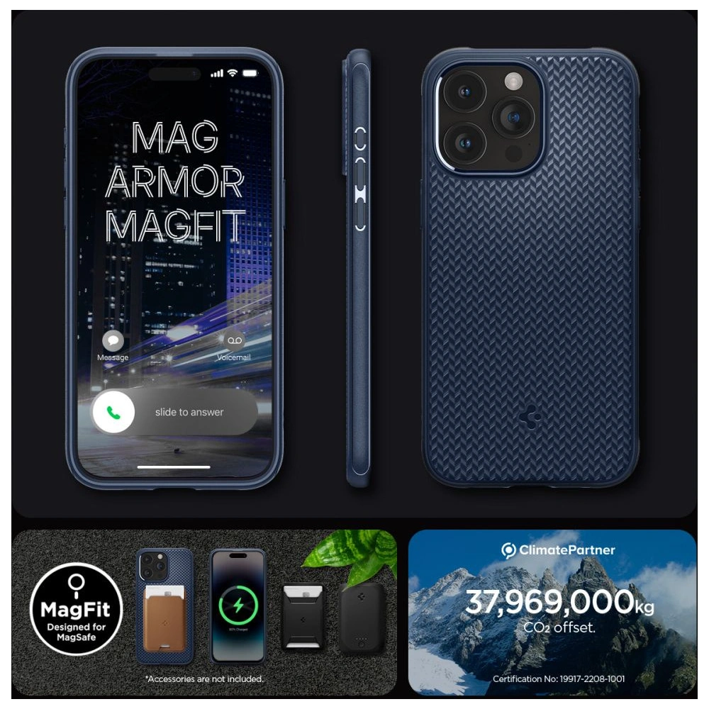 Hurtownia GSM - Etui Spigen Mag Armor MagSafe Apple iPhone 15 Pro Max Tengerész kék - SPN2963 - {ean13} - Hurt