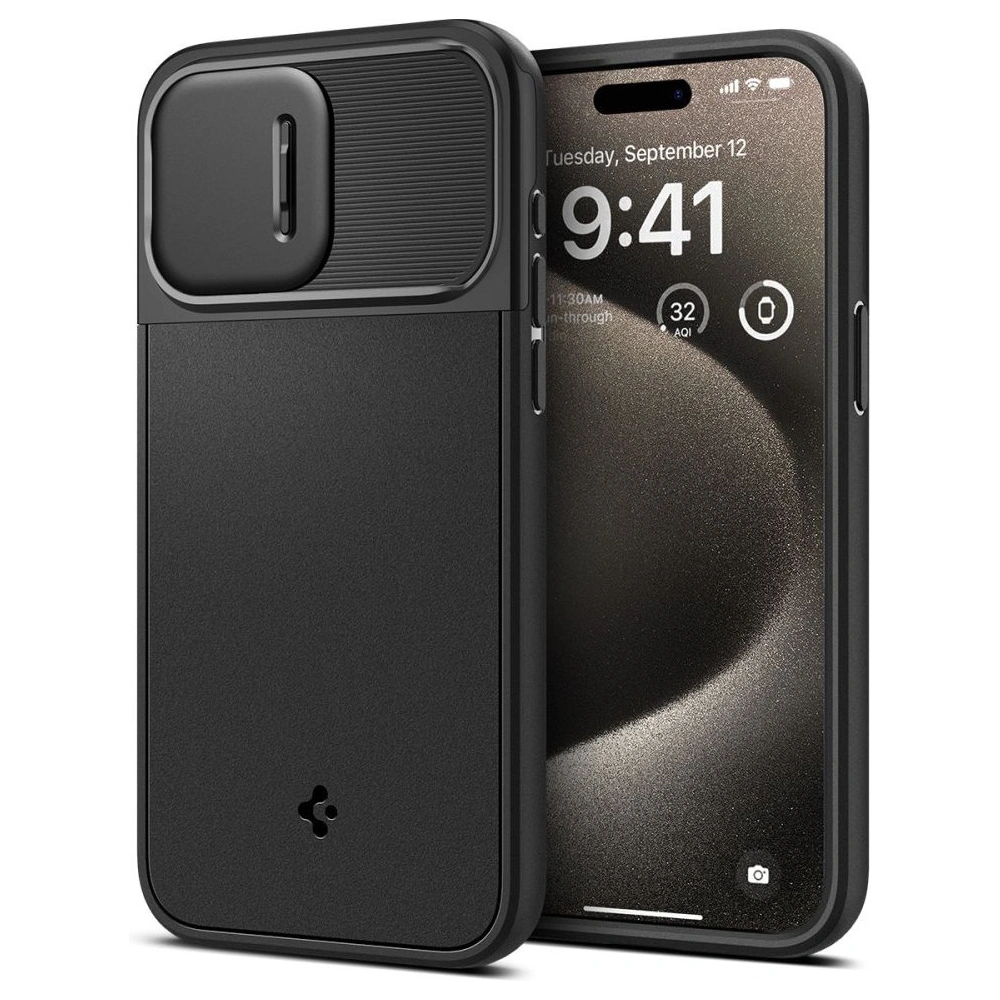 Hurtownia GSM - Etui Spigen Optik Armor Mag MagSafe Apple iPhone 15 Pro Max Fekete - SPN2964 - {ean13} - Hurt