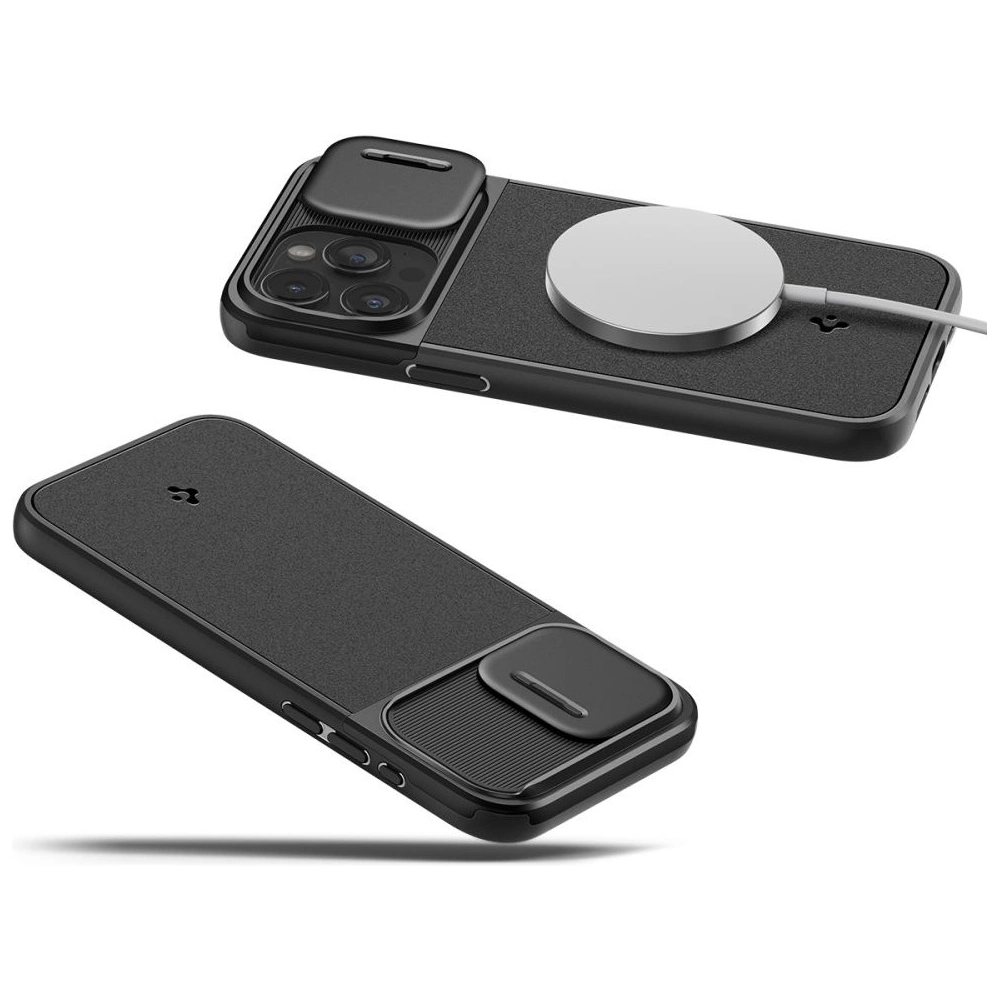 Hurtownia GSM - Etui Spigen Optik Armor Mag MagSafe Apple iPhone 15 Pro Max Fekete - SPN2964 - {ean13} - Hurt