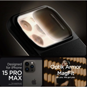 Hurtownia GSM - Etui Spigen Optik Armor Mag MagSafe Apple iPhone 15 Pro Max Negru - SPN2964 - {ean13} - Hurt