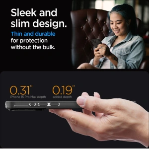 Wholesale Spigen Optik Armor Mag MagSafe Apple iPhone 15 Pro Max Black - SPN2964 - {ean13} - Hurt