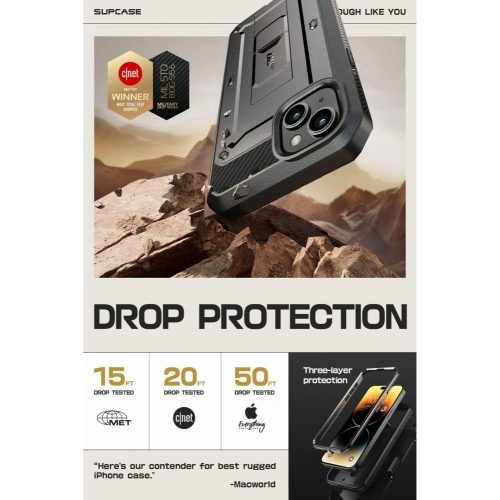 Etui Supcase Unicorn Beetle Pro Apple iPhone 15 Plus / 14 Plus Black