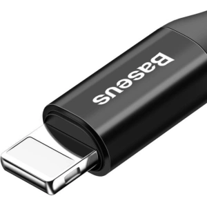 Hurtownia GSM - Kabel sprężynowy Lightning Baseus Spring 1m 2A (czarny) - BSU350BLK - {ean13} - Hurt