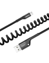 Hurtownia GSM - Kabel sprężynowy Lightning Baseus Spring 1m 2A (czarny) - BSU350BLK - {ean13} - Hurt