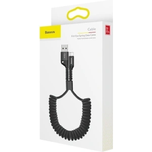 Hurtownia GSM - Kabel sprężynowy Lightning Baseus Spring 1m 2A (czarny) - BSU350BLK - {ean13} - Hurt