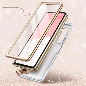 Wholesale Supcase Cosmo Pen Samsung Galaxy Z Fold5 Marble Pink - SPC397 - {ean13} - Hurt