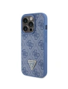 Hurtownia GSM - Case Guess GUHCP15LP4TDPB Apple iPhone 15 Pro Hardcase Leder 4G Triangle Strass blau/blue - GUE2896 - {ean13} - Hurt