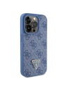 Hurtownia GSM - Case Guess GUHCP15LP4TDPB Apple iPhone 15 Pro Hardcase Leder 4G Triangle Strass blau/blue - GUE2896 - {ean13} - Hurt
