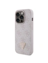 Hurtownia GSM - Case Guess GUHCP15LP4TDPP Apple iPhone 15 Pro Hardcase Leder 4G Triangle Strass rosa/pink - GUE2897 - {ean13} - Hurt