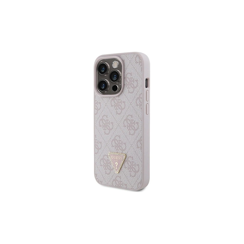 Hurtownia GSM - Case Guess GUHCP15LP4TDPP Apple iPhone 15 Pro Hardcase Leder 4G Triangle Strass rosa/pink - GUE2897 - {ean13} - Hurt