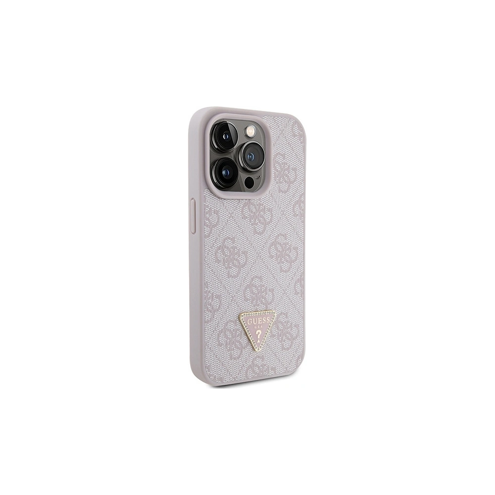 Hurtownia GSM - Case Guess GUHCP15LP4TDPP Apple iPhone 15 Pro Hardcase Leder 4G Triangle Strass rosa/pink - GUE2897 - {ean13} - Hurt