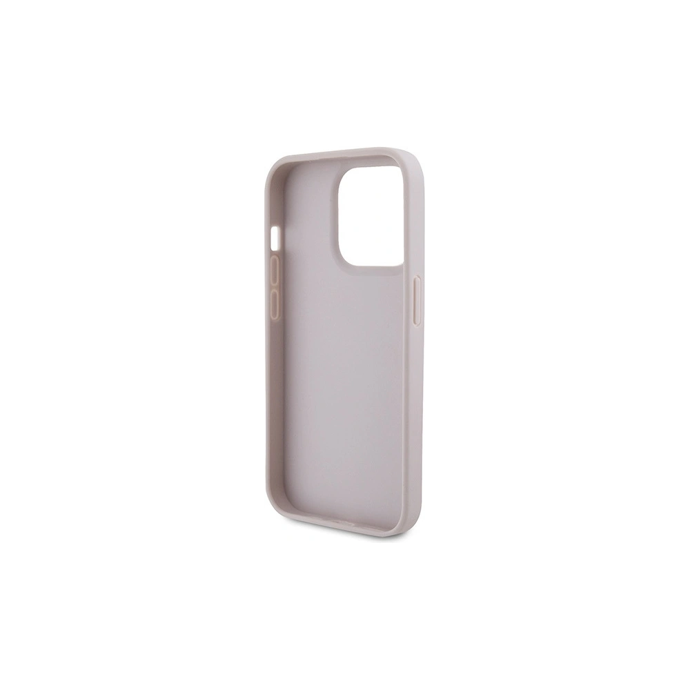 Hurtownia GSM - Etui Guess GUHCP15LP4TDPP Apple iPhone 15 Pro hardcase Kožené 4G Trojúhelník Strass růžové/pink - GUE2897 - {ean13} - Hurt