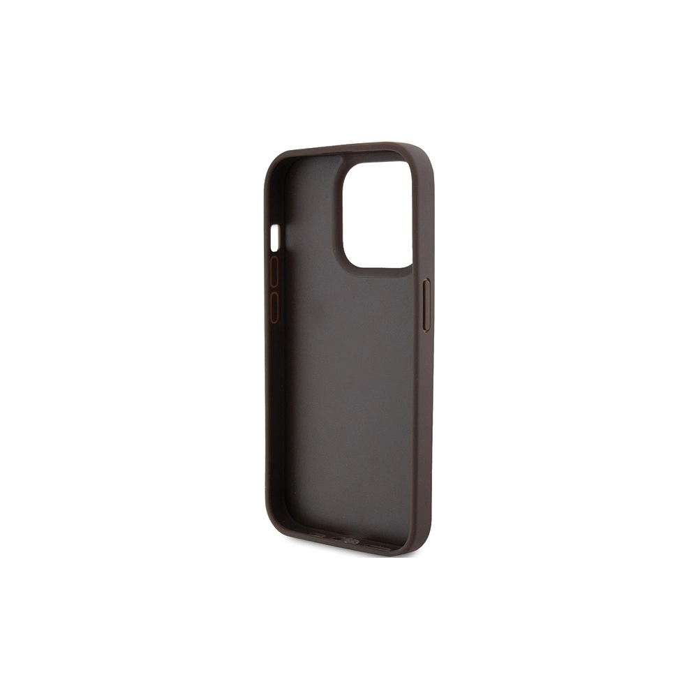 Hurtownia GSM - Case Guess GUHCP15LP4TDPW Apple iPhone 15 Pro Hardcase Leder 4G Dreieck Strass braun/brown - GUE2898 - {ean13} - Hurt