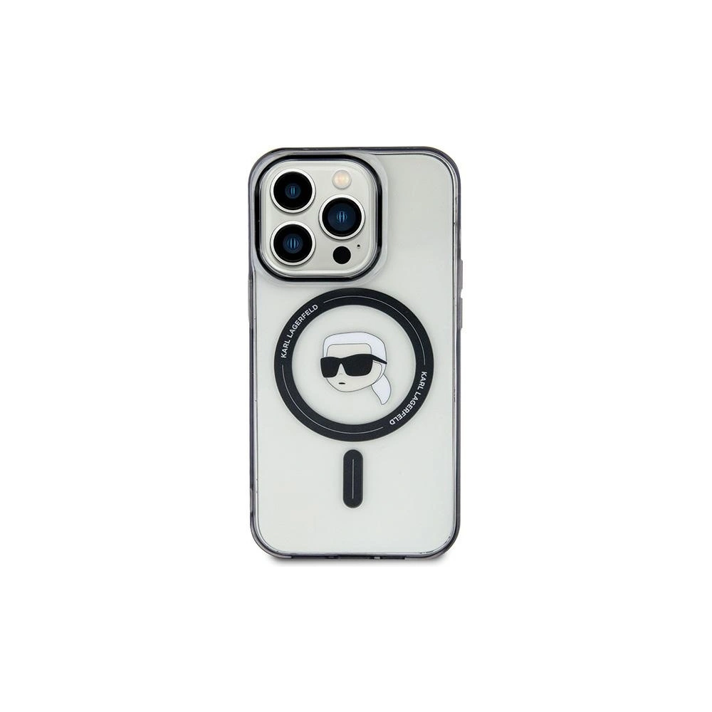 Hurtownia GSM - Etui Karl Lagerfeld KLHMP15SHKHNOTK Apple iPhone 15 hardcase IML Capul lui Karl MagSafe transparent - KLD1707 - {ean13} - Hurt