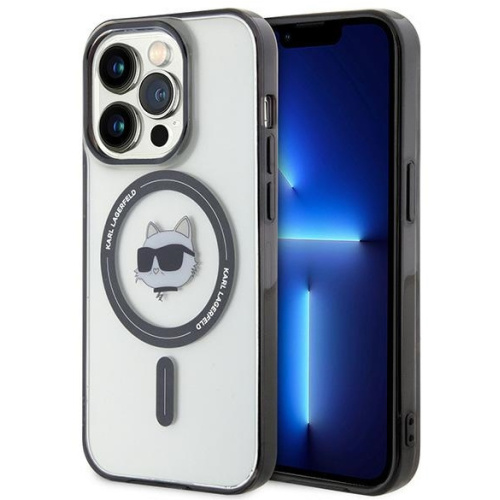 Karl Lagerfeld Distributor - 3666339162061 - KLD1708 - Karl Lagerfeld KLHMP15XHCHNOTK Apple iPhone 15 Pro Max hardcase IML Choupette`s Head MagSafe transparent - B2B homescreen