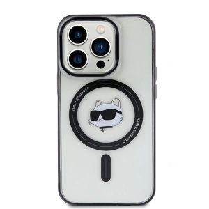 Wholesale Karl Lagerfeld KLHMP15XHCHNOTK Apple iPhone 15 Pro Max hardcase IML Choupette`s Head MagSafe transparent - KLD1708 - {ean13} - Hurt