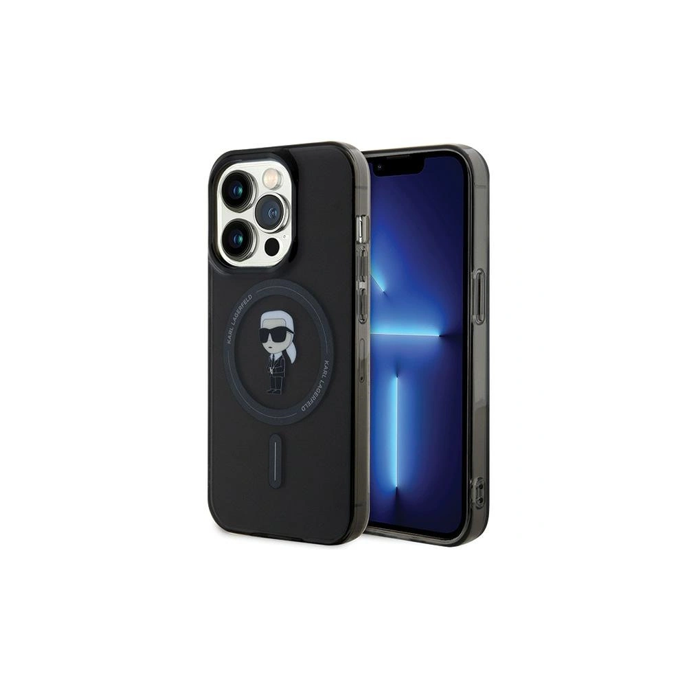 Hurtownia GSM - Etui Karl Lagerfeld KLHMP15XHFCKNOK Apple iPhone 15 Pro Max hardcase IML Ikonik MagSafe černý/black - KLD1709 - {ean13} - Hurt