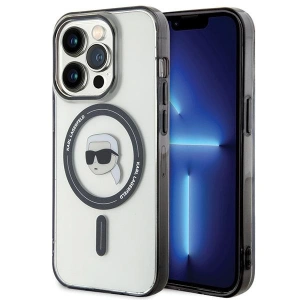 Wholesale Karl Lagerfeld KLHMP15XHKHNOTK Apple iPhone 15 Pro Max hardcase IML Karl`s Head MagSafe transparent - KLD1710 - {ean13} - Hurt