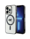 Etui Karl Lagerfeld KLHMP15XHKHNOTK Apple iPhone 15 Pro Max hardcase IML Karl`s Head MagSafe transparent